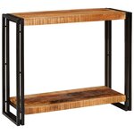 vidaXL Table console 90 x 33 x 75 cm Bois de manguier brut massif