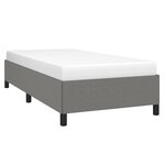 vidaXL Cadre de lit sans matelas gris foncé 80x200 cm tissu
