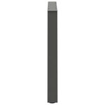 vidaXL Pieds de table à manger en forme de V  2 pièces  anthracite  80 x (72-73 3) cm  acier