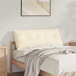 vidaXL Coussin de Dos Crème 120 x 50 cm Tissu en velours côtelé