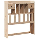 vidaXL Lit bibliothèque sans matelas 75x190 cm bois de pin massif