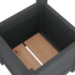 vidaXL Jardinières d'extérieur 2 Pièces Gris 31x31x31 cm Bois de pin