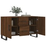 vidaXL Buffet chêne marron 100x36x60 cm bois d'ingénierie