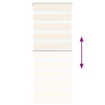 vidaXL Store zèbre beige marbré largeur du tissu 50 9 cm polyester