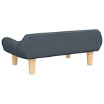 vidaXL Canapé pour enfants gris foncé 70x40x24 cm tissu
