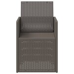 vidaXL Chaises de jardin salle à manger 2 Pièces Gris clair PP
