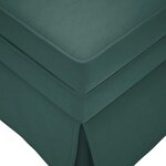 vidaXL Fauteuil long et traversin accoudoir droit vert foncé velours