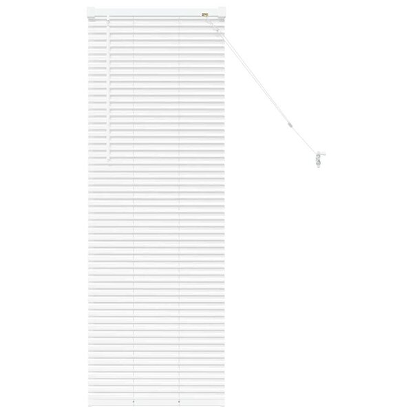 vidaXL Stores vénitiens Blanc 130 x 45 cm Aluminium