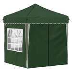 vidaXL Tente de fête pop-up 195 x 195 x 245 cm Vert Tissu Oxford