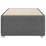 vidaXL Cadre de lit sans matelas gris foncé 90x200 cm tissu