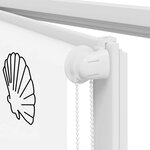 vidaXL Store enrouleur de douche 90x240 cm largeur du tissu 86 cm