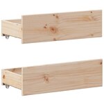 vidaXL Cadre de lit sans matelas avec tête de lit 160x200cm pin massif