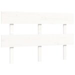 vidaXL Cadre de lit sans matelas blanc 120x200 cm bois de pin massif
