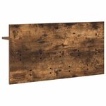 vidaXL Porte-manteau mural avec étagère Chêne fumé 80 x 40 x 12 cm