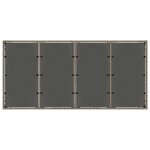 vidaXL Ensemble de salle à manger pour jardin 7 Pièces Gris polyrotin