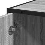 vidaXL Armoire de salle de bain sonoma gris bois d'ingénierie et métal