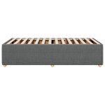vidaXL Cadre de lit sans matelas gris foncé 100x200 cm tissu