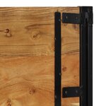 vidaXL Tête de lit 100 cm bois massif d'acacia et fer