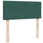 vidaXL Sommier à lattes de lit avec matelas vert foncé 120x190 cm