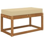 vidaXL Coussin de Siège d'Extérieur Beige 80 x 40 x 8 cm