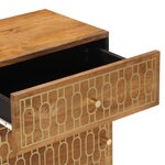 vidaXL Table de chevet 50x33x60 cm bois de manguier massif