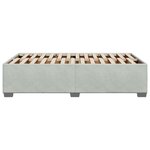 vidaXL Cadre de lit sans matelas gris clair 120x190 cm velours