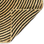 vidaXL Tapis Naturel et Noir 80 x 250 cm Jute