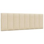 vidaXL Lit avec matelas crème 120x200 cm tissu