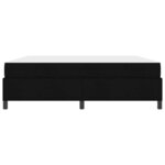 vidaXL Lit à ressorts Noir 180 x 200 cm tissu