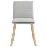 vidaXL Chaises à manger lot de 2 gris nuage tissu