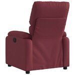 vidaXL Fauteuil inclinable Rouge bordeaux Tissu