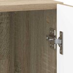 vidaXL Cabinet de chevet 2 Pièces Chêne Sonoma 43 x 34 5 x 47 cm