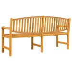 vidaXL Banc de jardin 179 5x60x90 cm bois de teck solide