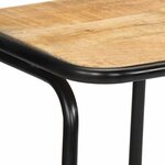 vidaXL Tabourets de bar lot de 4 bois massif manguier brut