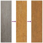 vidaXL Portail de jardin 85x150 cm acier corten design de bambou