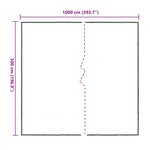 vidaXL Couverture pour plantes Transparent 5 x 10 m PE