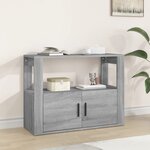 vidaXL Buffet Sonoma gris 80x30x60 cm Bois d'ingénierie