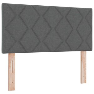 vidaXL Tête de lit LED Gris 90 cm tissu