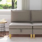 vidaXL Sofa avec rangement Tissu