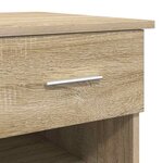 vidaXL Bureau Chêne sonoma 90 x 49.5 x 75 cm Bois d'ingénierie