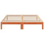 vidaXL Cadre de lit sans matelas cire marron 180x200cm bois pin massif