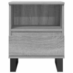 vidaXL Tables de chevet 2 Pièces sonoma gris 40x35x50 cm bois ingénierie