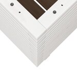 vidaXL Jardinière blanc 60x60x72 cm bois de pin massif