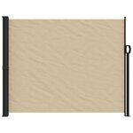 vidaXL Auvent latéral rétractable beige 160x500 cm