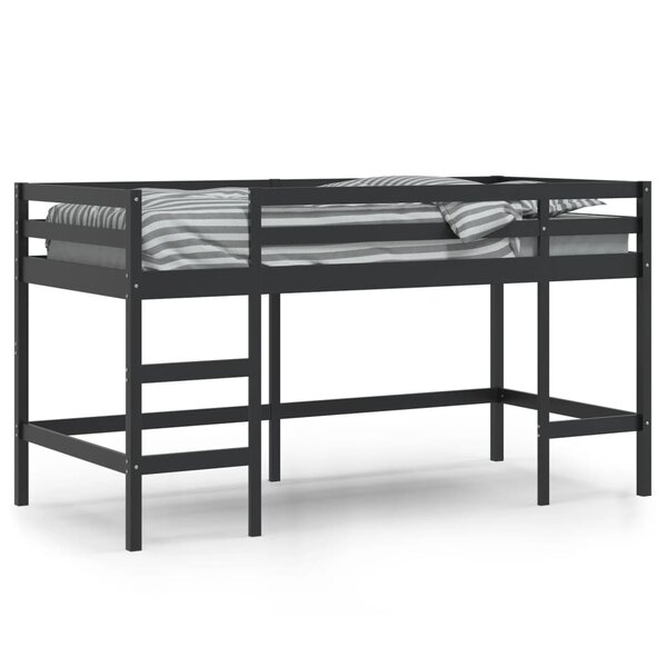 vidaXL Lit mezzanine enfants échelle 90x200 cm bois pin massif