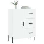 vidaXL Buffet blanc 69 5x34x90 cm bois d'ingénierie