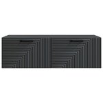 vidaXL Meuble TV mural Noir 98 x 41 x 30 cm Bois d'ingénierie