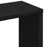vidaXL Étagère murale en chêne noir 36 x 16 x 90 cm  bois d'ingénierie