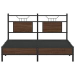 vidaXL Cadre de lit sans matelas chêne marron 150x200 cm