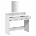 vidaXL Coiffeuse avec tiroir Blanc 100 x 41 x 140 cm Bois d'ingénierie